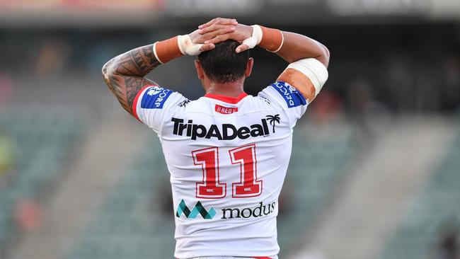 Tyson Frizell has two matches left as a Dragon. Picture: Robb Cox/NRL Photos