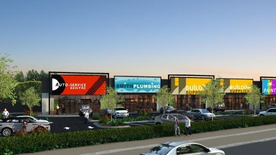 A six-store precinct specialising in trade services has been greenlit for the site of a former Schweppes factory in Payneham. Picture: Future Urban Group