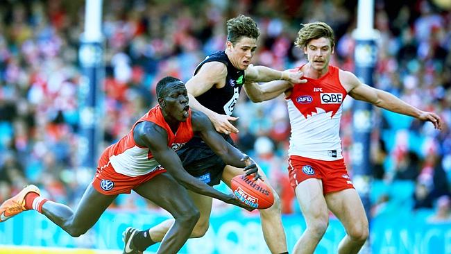 The Swans have conceded the fewest points of any defence in 2016. Photo: Mark Evans