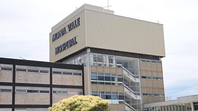 The old part of Mona Vale Hospital which is being demolished. Picture: Adam Yip