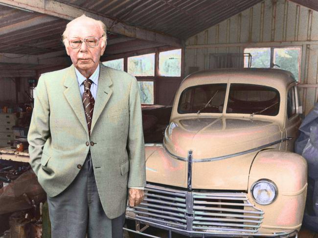 **This picture has a scanned reverse - see associated content at the bottom of the details window** Sir Laurence Hartnett, who is 1936 set up General Motors-Holden headquarters and assembly operations in Melbourne, in undated photo.