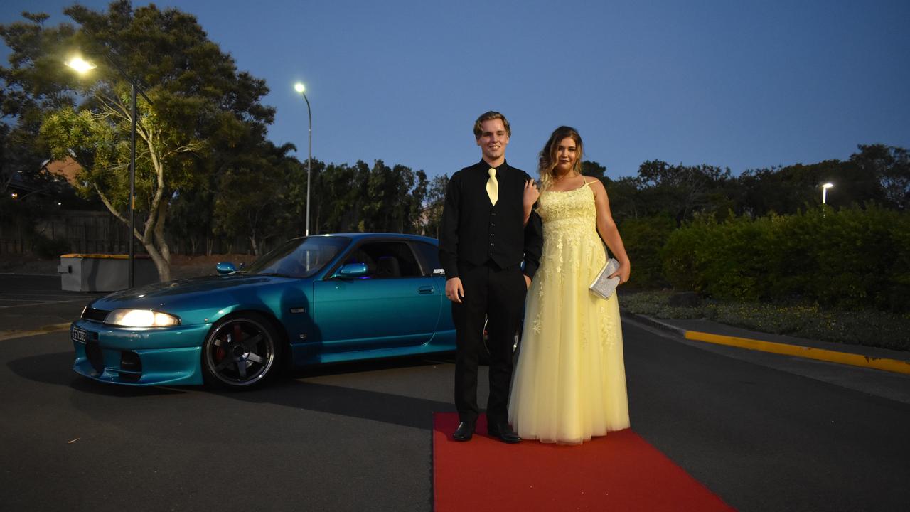 RIVERSIDE FORMAL: Lorali Champney and Jacob Green arrive at the red carpet at the Riverside Christian College Formal. Photo: Stuart Fast