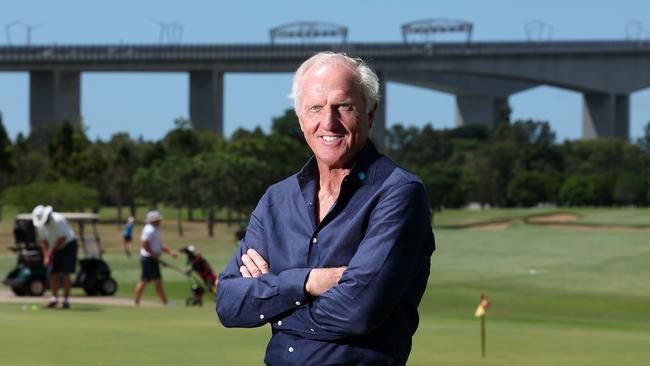 Greg Norman has joined the Brisbane Organising Committee for the Olympic Games, Royal Queensland Golf Club, Eagle Farm. Picture: Liam Kidston