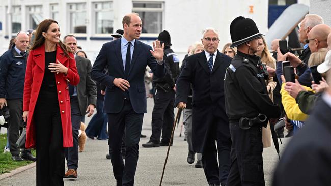 It was their first visit as Prince and Princess of Wales. Picture: Paul Ellis/Pool/AFP