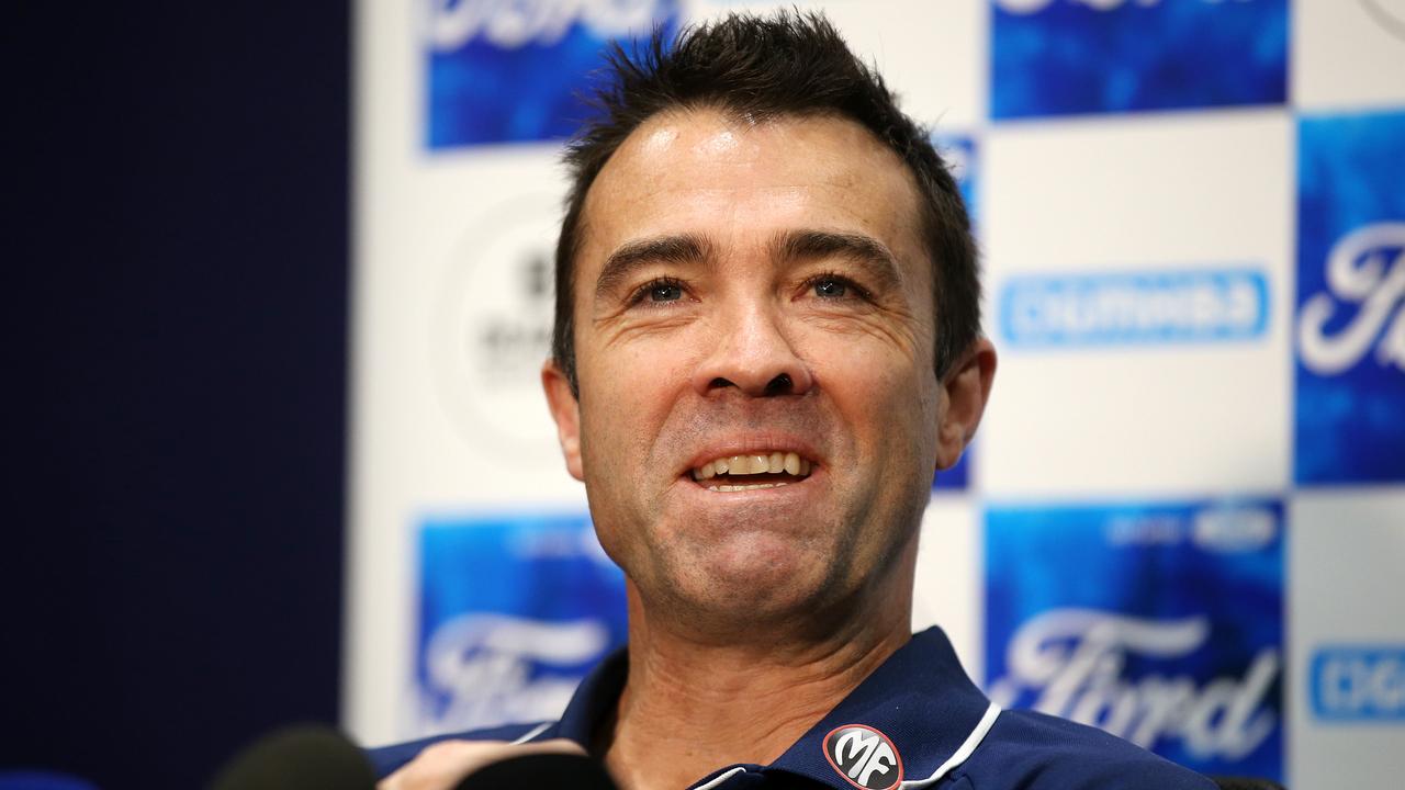 Geelong coach Chris Scott has been criticised for Friday night’s Rhys Stanley decision. Picture: Alison Wynd