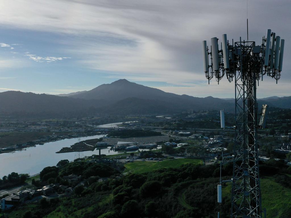 Verizon and AT&amp;T have paused plans to activate 5G cellular service across the nation. Picture: Justin Sulivan/Getty Images/AFP