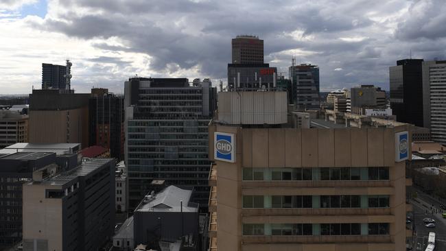 The Adelaide CBD was also considered risky because of an “oversupply” of units, according to the No Go Zones report. Picture: Tricia Watkinson