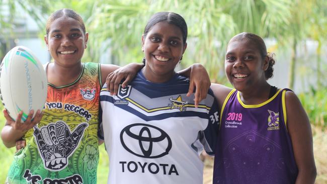 Nellie Sailor of Coen, along with Wujal Wujal teenagers Jeniqua Darkan and Jalearah Nunn will be at the Indigenous All Stars game in Townsville on Friday.