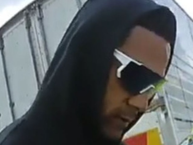 Police have released a pic of the detainee Paea Teu who stabbed an Australian Border Force agent this morning and is on the run. The man is described as being of Pacific Islander/Maori appearance, with a tanned complexion, a large build, about 180cm tall with black hair, dark eyes and is unshaven. At the time he was wearing a black coat, black track pants and black and white sneakers. Picture: Facebook