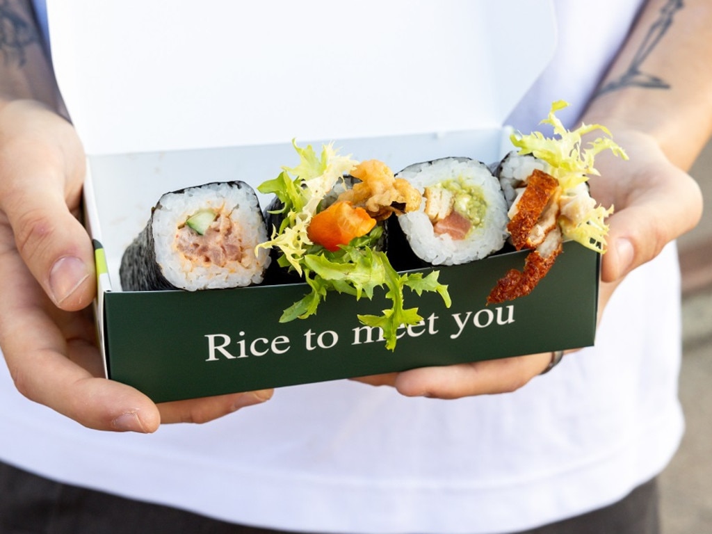 Hand rolls are a popular Aussie twist on the Japanese cuisine that has evolved over the last few decades. Picture: Supplied