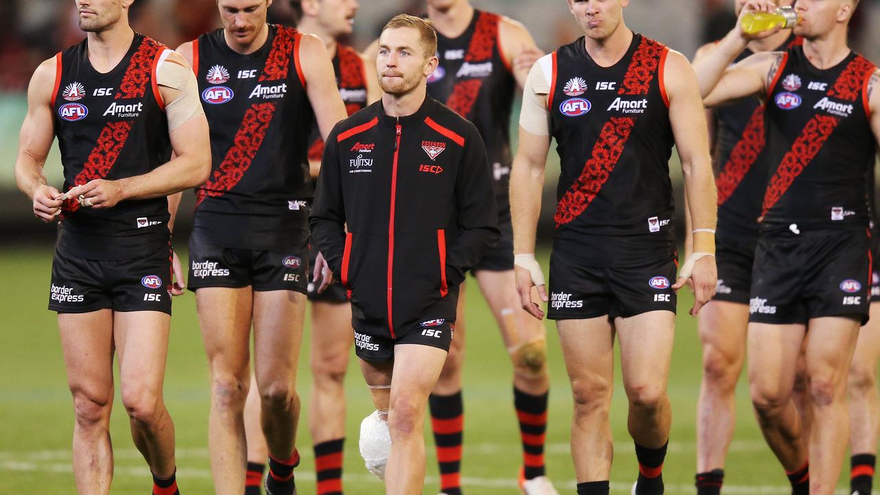 Devon Smith of Essendon will miss the rest of 2019.