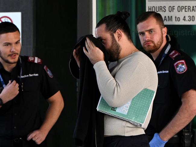 BRISBANE, AUSTRALIA - NewsWire Photos - MAY 10, 2023. Vladimir Charliyski leaves the Magistrates Court after he was sentenced over charges of supply and possessing drugs, possessing property suspected of being used in drug offence and possessing tainted property. **NO BYLINE PLEASE** Picture: NCA NewsWire