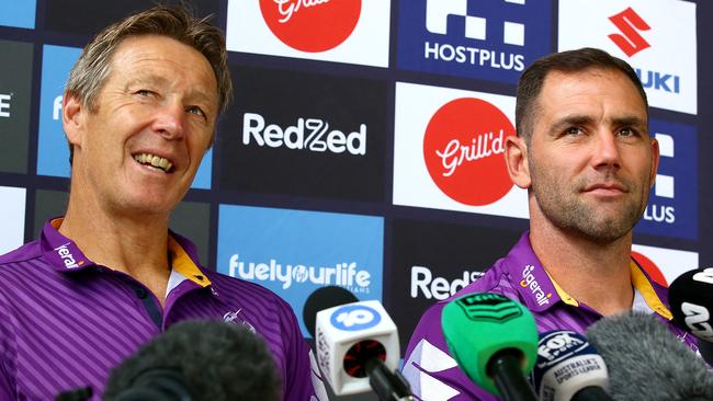 Craig Bellamy and Cameron Smith have a special bond. Picture: Getty Images