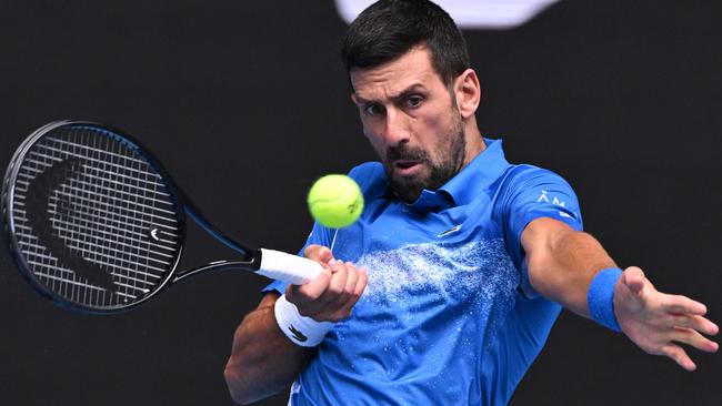 Djokovic says he always leaves his heart on the court. Picture: AFP