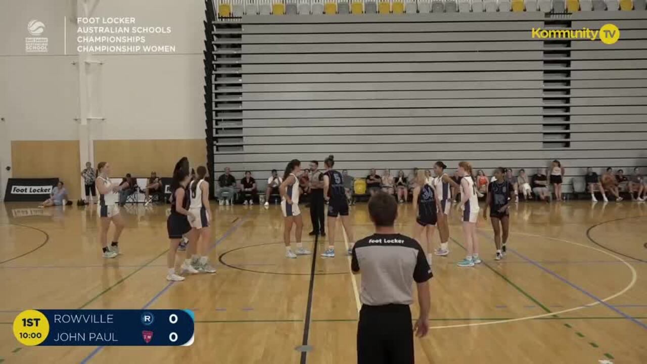 Replay: Rowville SC v John Paul College (Women Champ QF) - 2024 Basketball Australia Schools Championships Day 3