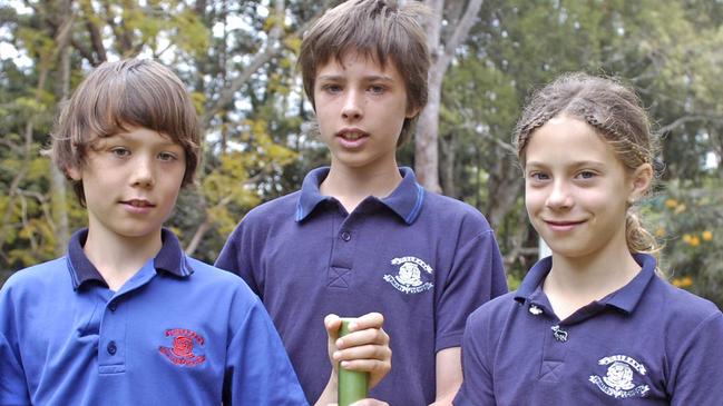 Jamilla Rankin (right) represented Rosebank Public School in a state athletics carnival as a relay runner Picture: Stuart Turner.