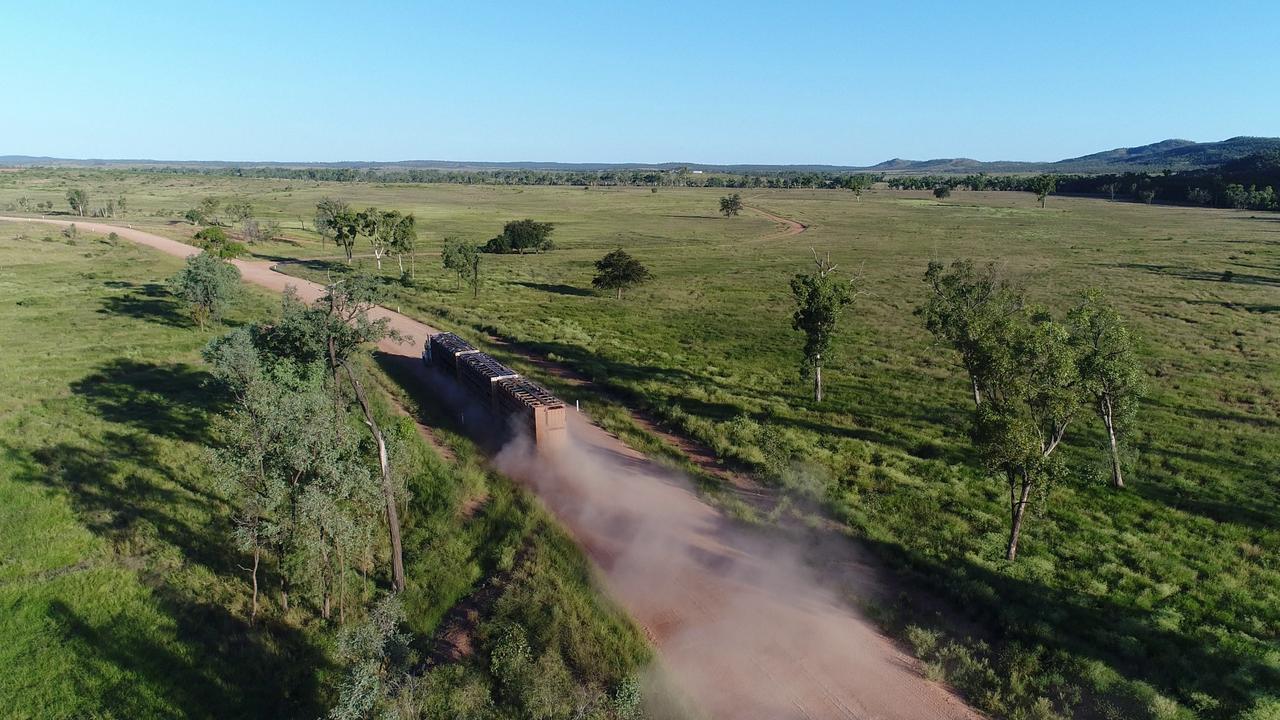 Supplied image of a truck driving on Clermont Alpha Road.