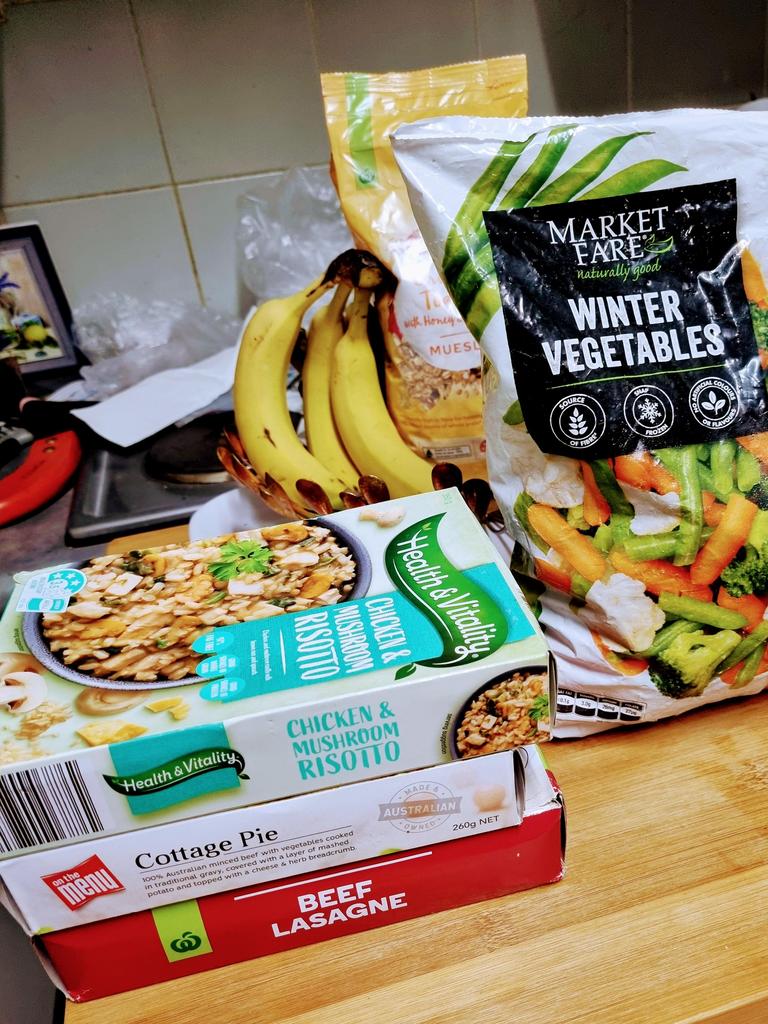 She also goes for frozen vegetables, instead of the kind from the produce section. Picture: Supplied/Wannell.