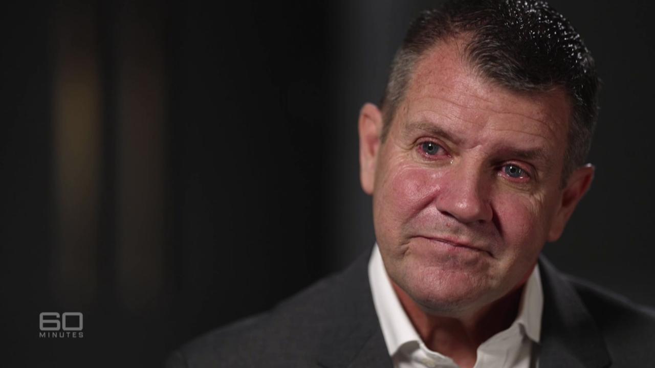 Former NSW Premier Mike Baird revealed his battle with PTSD following the Lindt Cafe siege. Picture: Nine / 60 Minutes