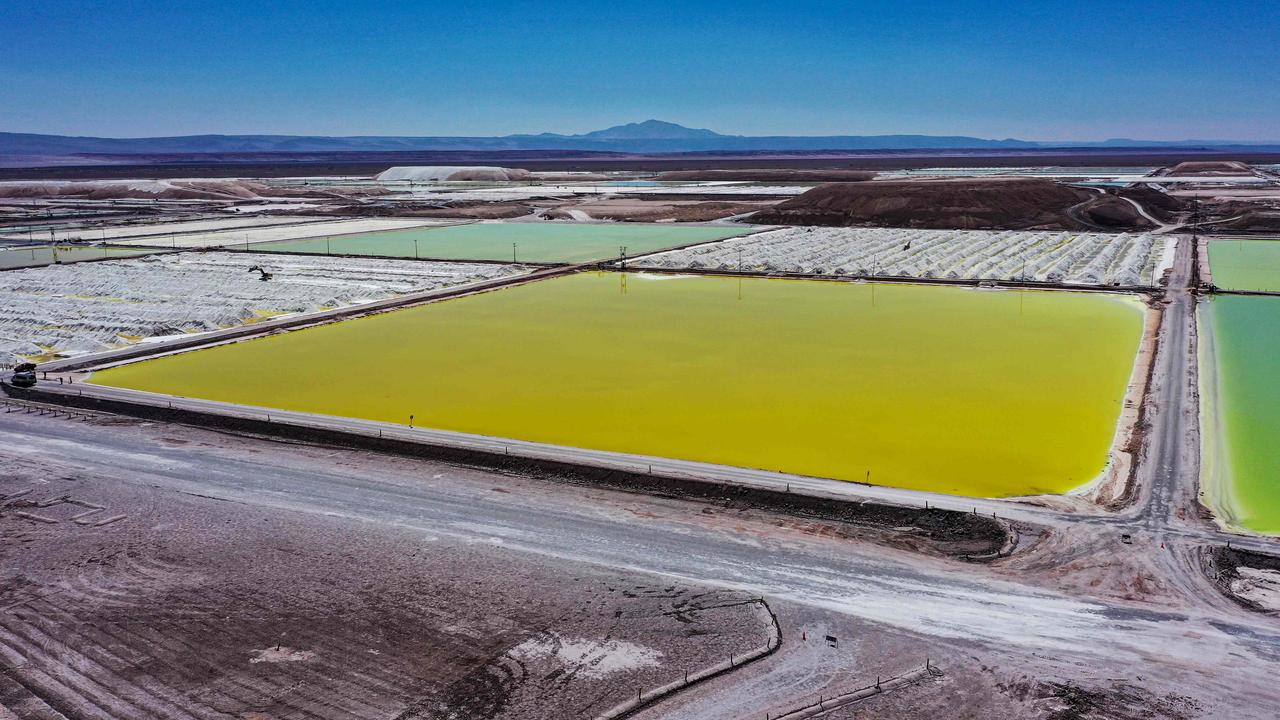 Rio Tinto is eyeing Arcadium’s brine-based lithium mines in Argentina. Picture: AFP