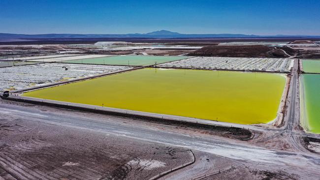 Rio Tinto is eyeing Arcadium’s brine-based lithium mines in Argentina. Picture: AFP