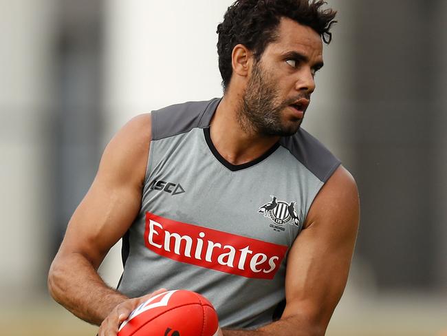 Daniel Wells at Collingwood training.