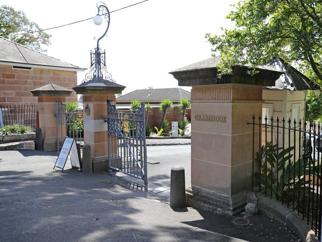 Pictured is the entrance to Cranbrook Schoolin  Bellevue Hill , Sydney.Picture: Richard Dobson