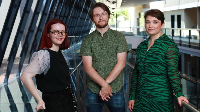 Brooke Robinson, Matthew Whittet and Katy Warner. Picture: John Feder