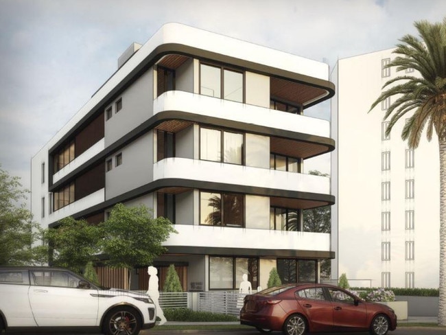 An artist’s impression of the four-storey unit block. Picture: supplied