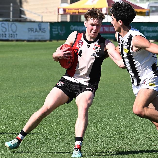 Morningside Vs Sherwood playing in the colts AFL semi final. Saturday September 7, 2024. Picture, John Gass