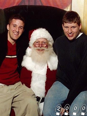 2000 ... A new decade and another era of Santa photos begins. Picture: Martin Gray 