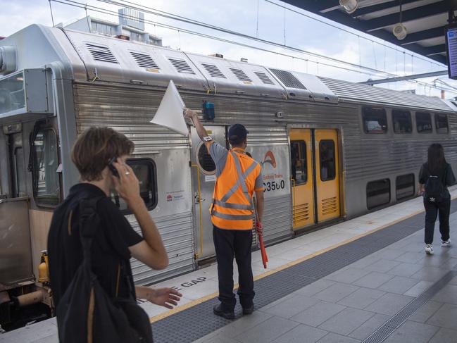 Commuters at central station as a proposed train dispute rolls out this week. Picture: Jeremy Piper