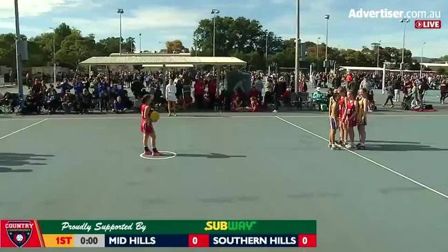 REPLAY: SA Country Netball Championships - Mid Hills vs Southern Hills (U13's Div2B) - Court 5