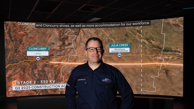 Powerlink's CopperString Experience Centre is opening this week. Project manager Ray Carey. Picture: Evan Morgan