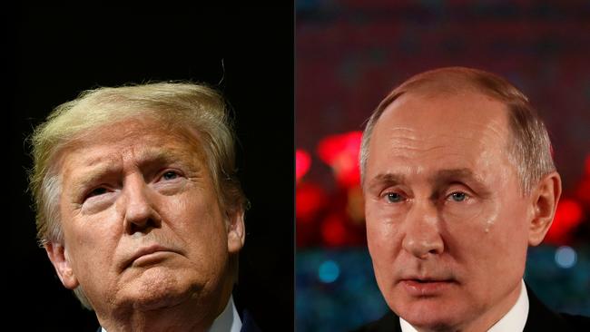 Donald Trump says the US had ‘very good and productive’ talks with Vladimir Putin. Picture: AFP