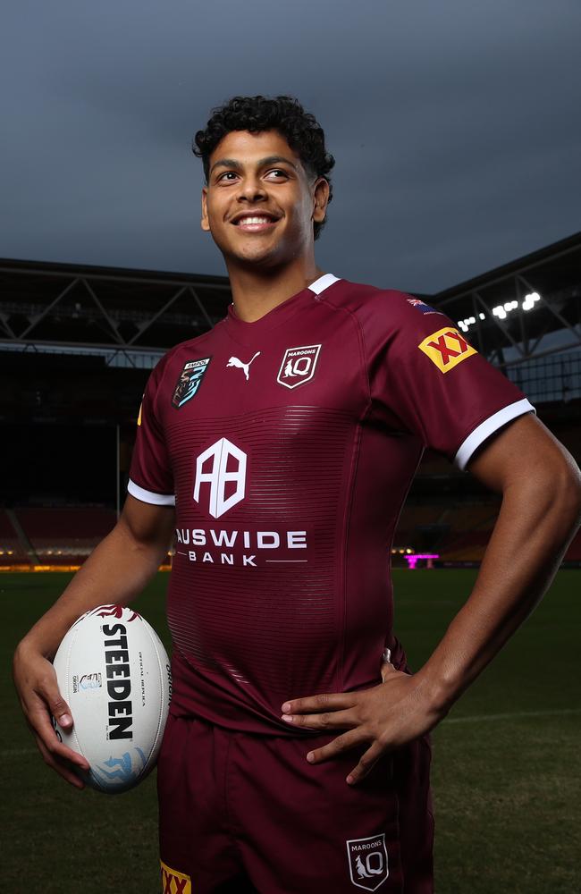 State of Origin 2022 Queensland Maroons team media Day from Suncorp Stadium, Queensland. Maroons debutant Selwyn Cobbo. Picture: Zak Simmonds