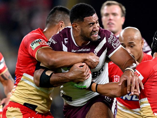 Taniela Paseka must step up in the Manly pack. Picture: Bradley Kanaris/Getty Images