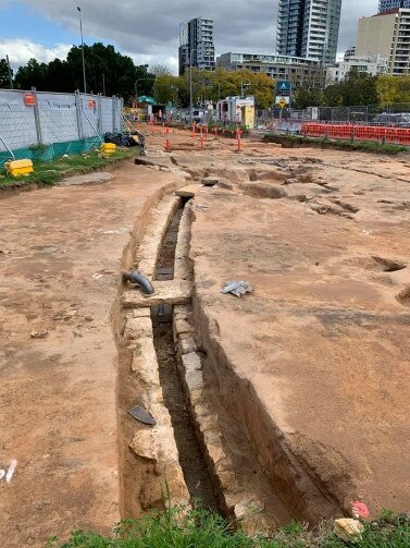 A drain from the 1830s at Robin Thomas Reserve.