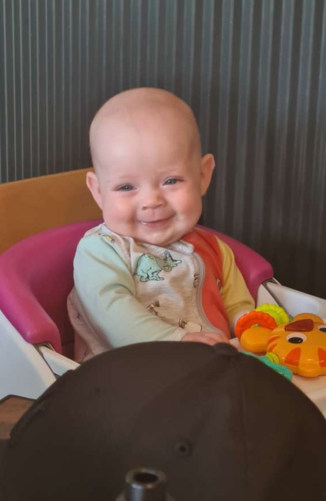 The Queensland Times Cutest Ipswich Summer Baby 2022 competition: “Violett-Rose, 4.5 months old. Smiles all round for Aunty Jemma’s Birthday.” Picture: Jenessa Kaptein.