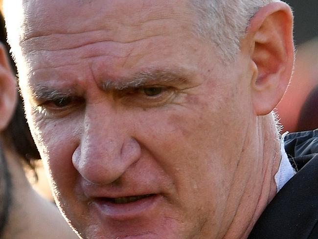 4/06/2016 West Adelaide v Central District at Richmond Oval.West coach Mark Mickan at three quarter time. Picture Mark Brake