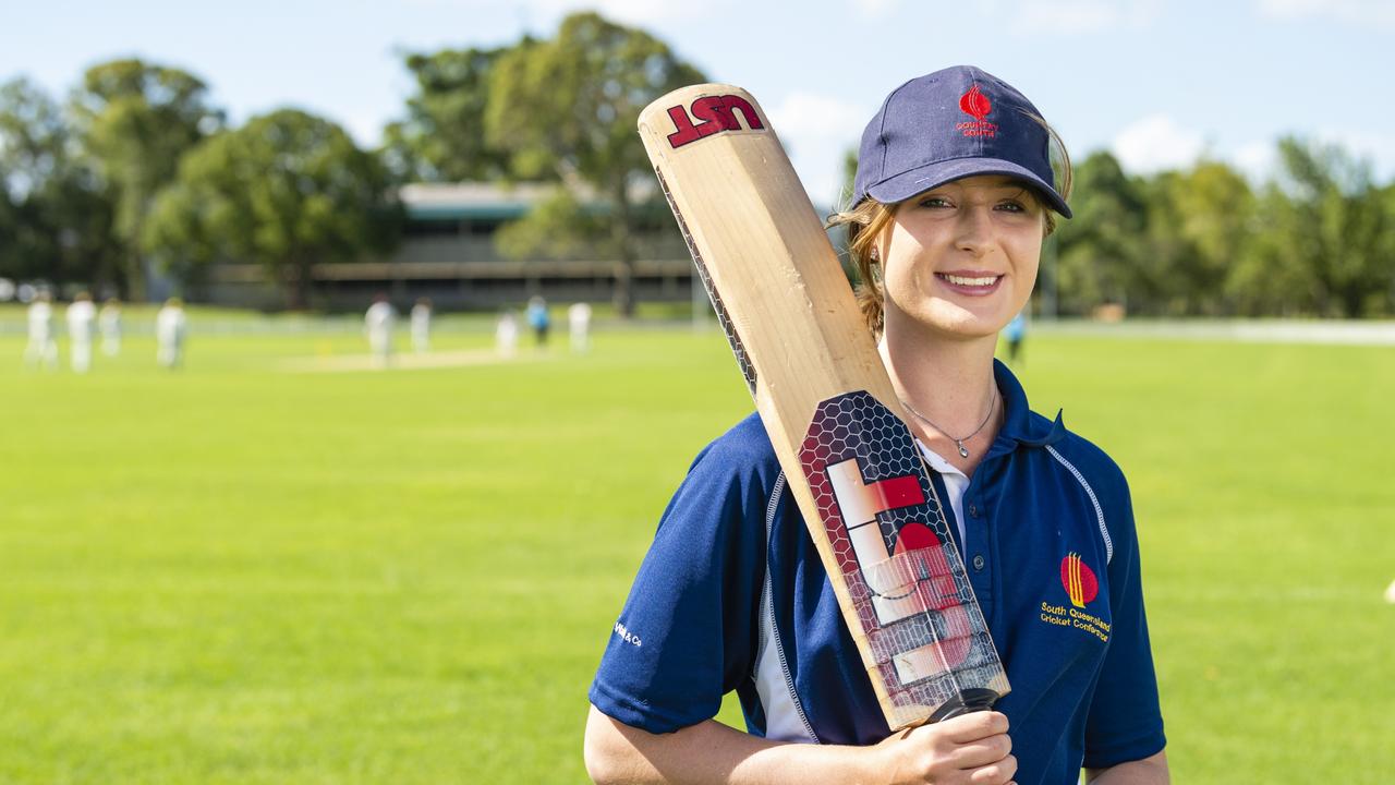 Queensland Country cricket player Jaimie-Lee Strang is set to play in England. Picture: Kevin Farmer