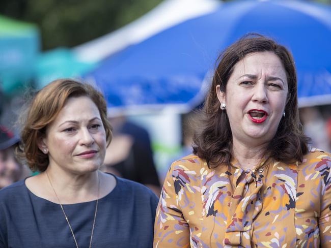 Jackie Trad’s (left) controversies will dog Premier Annastacia Palaszczuk.