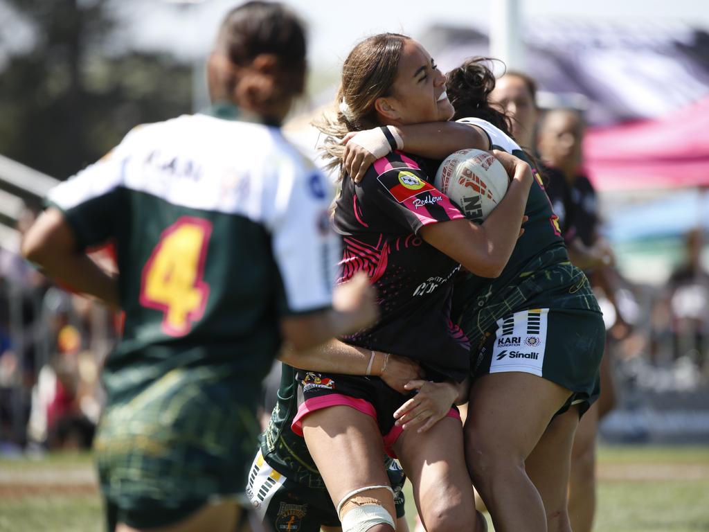 Koori Knockout - Day 4 Womens GF Redfern All Blacks v Bourke Warriors Monday, 7 October 2024 Hereford St, Bathurst NSW 2795, Australia, Picture Warren Gannon Photography