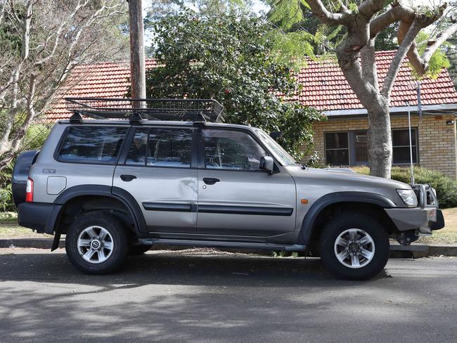 Edwards’ car on the street.