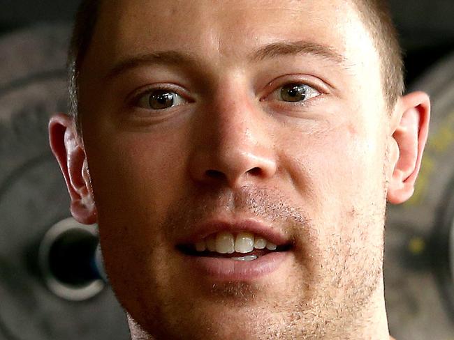 7/12/15 - Australian track cyclist Shane Perkins at CrossFit - pic Mike Burton