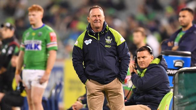 Ricky Stuart is under immense pressure as the Raiders’ season falls apart around him.