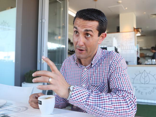 David Crisafulli talking to GC Bulletin at Paradise Point.Photo by Richard Gosling