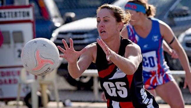 Millicent’s Donna Denton, 41, ghas played in 10 consecutive premierships. Picture: Supplied