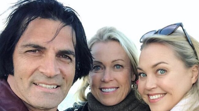 Lisa Curry, her husband Mark Andrwe Tabone and Lisa's daughter Jaimi Kenny. Picture: Instagram