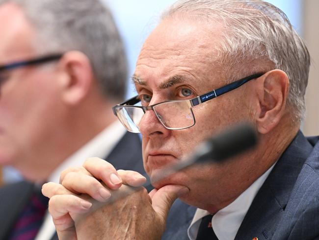 Senator Don Farrell appears at the Community Affairs Estimates at Parliament House in Canberra. Picture: NewsWire / Martin Ollman
